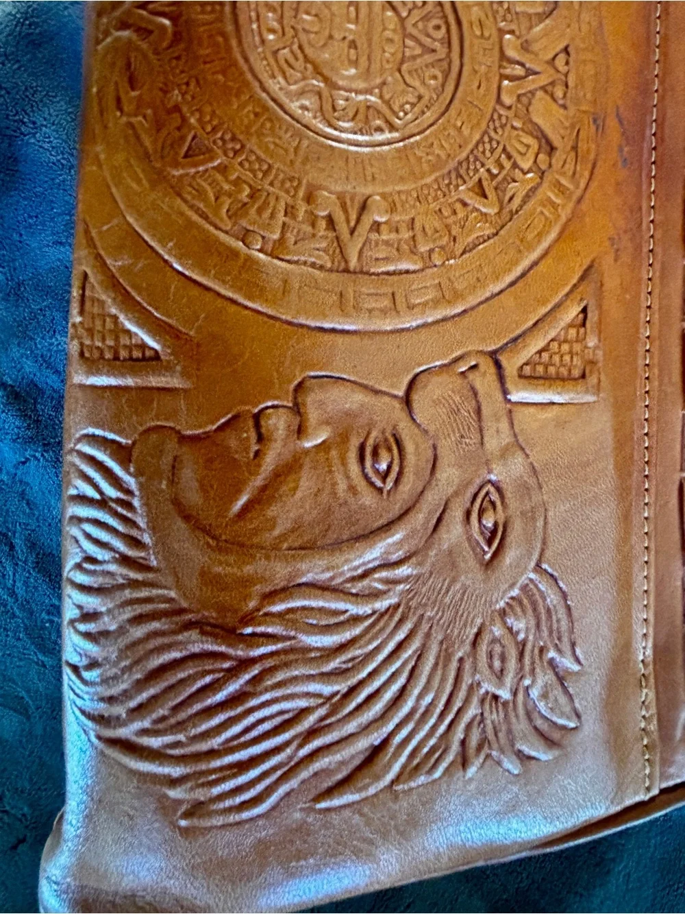 Avelar’s Productos Embossed Leather Bag Mexico Guadalajara
